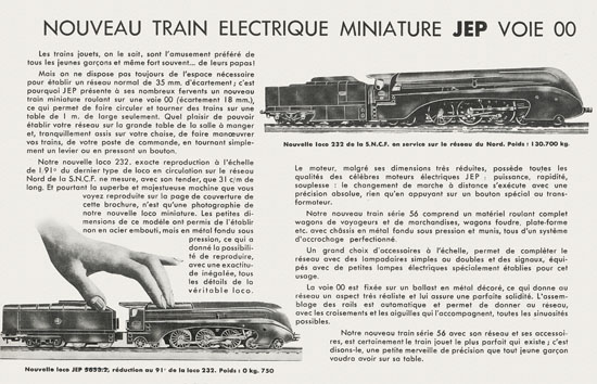 Trains JEP Serie 56 catalogue 1950