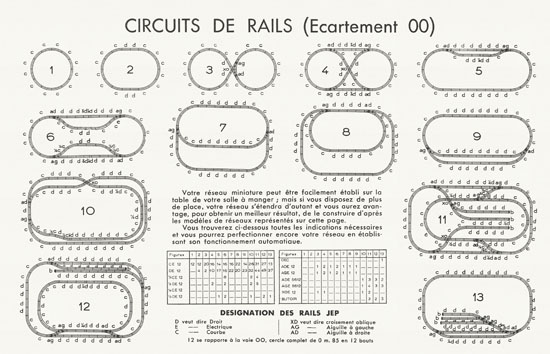 Trains JEP Serie 56 catalogue 1950