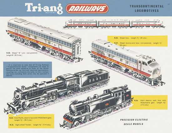 Tri-ang Railways catalog 1956