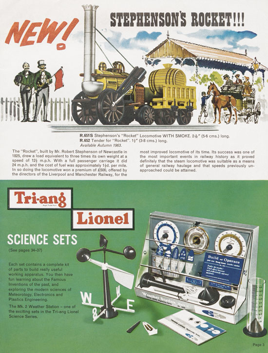 Tri-ang Railways catalog 1963