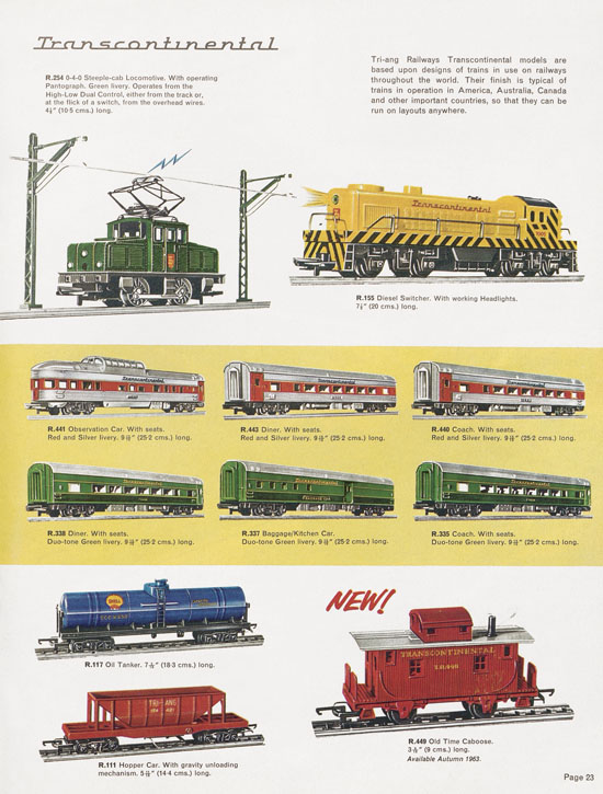 Tri-ang Railways catalog 1963