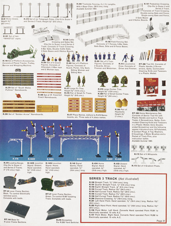 Tri-ang Railways catalog 1963