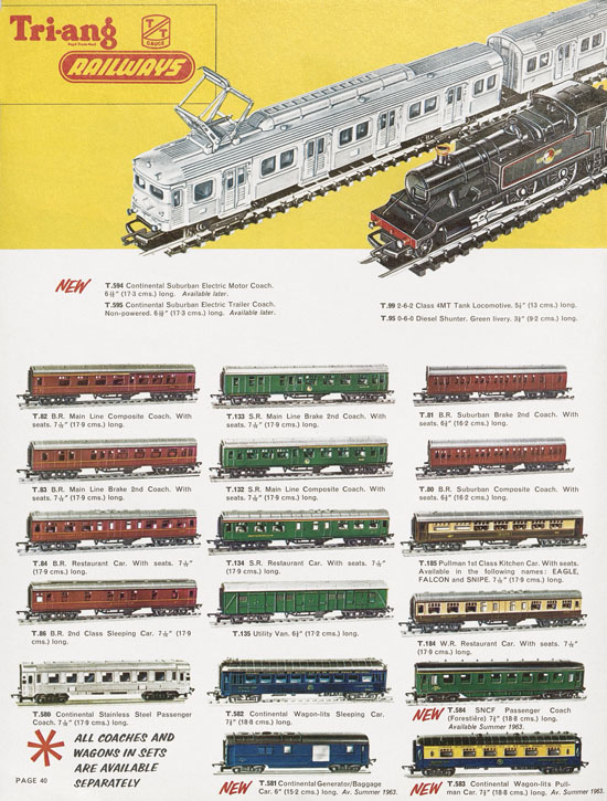 Tri-ang Railways catalog 1963