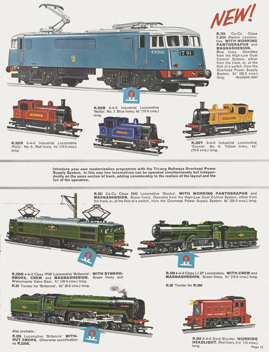 Tri-ang catalog Railways and Motorways 1964