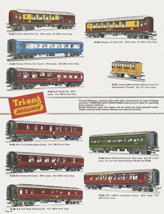 Tri-ang catalog Railways and Motorways 1964