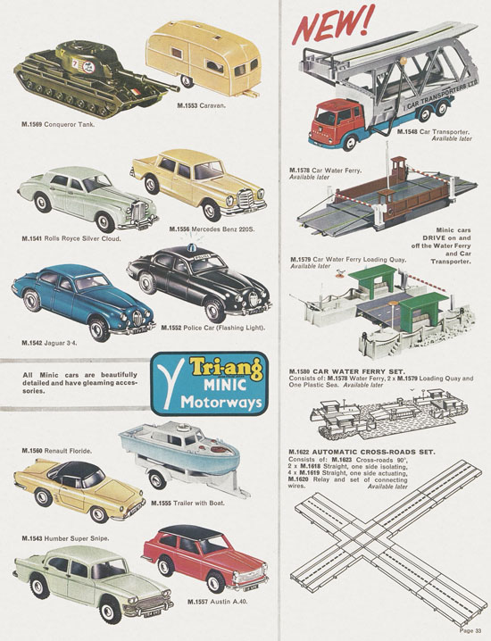 Tri-ang catalog Railways and Motorways 1964