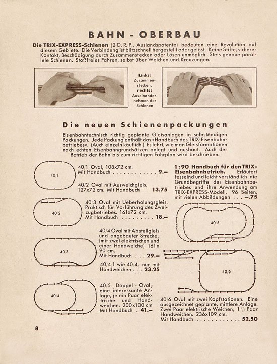 Trix Katalog 1937-1938