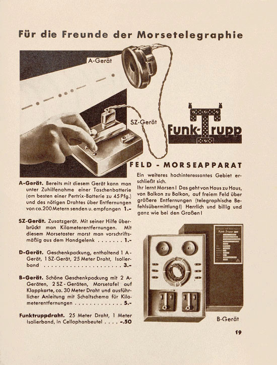 Trix Katalog 1937-1938