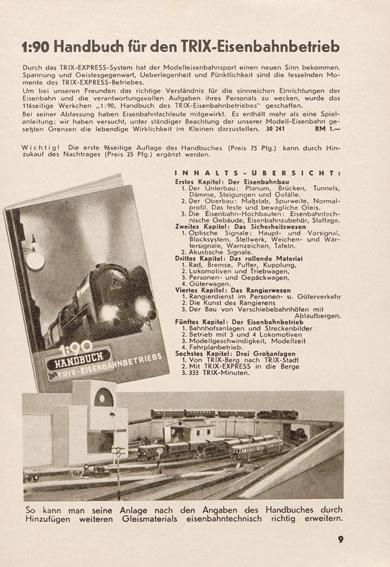 Trix Katalog 1938-1939