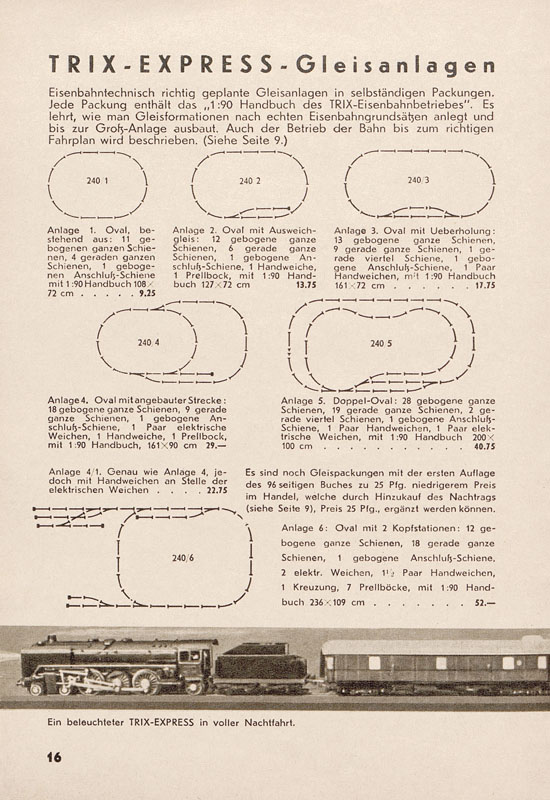 Trix Katalog 1938-1939