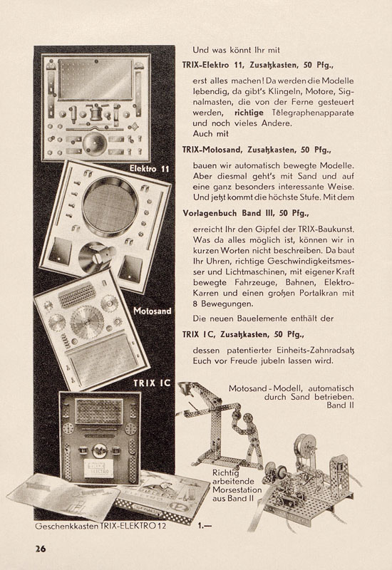 Trix Katalog 1938-1939