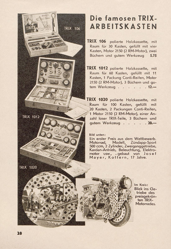 Trix Katalog 1938-1939