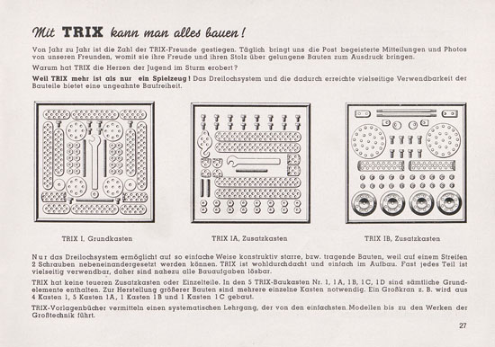 Trix Katalog 1950