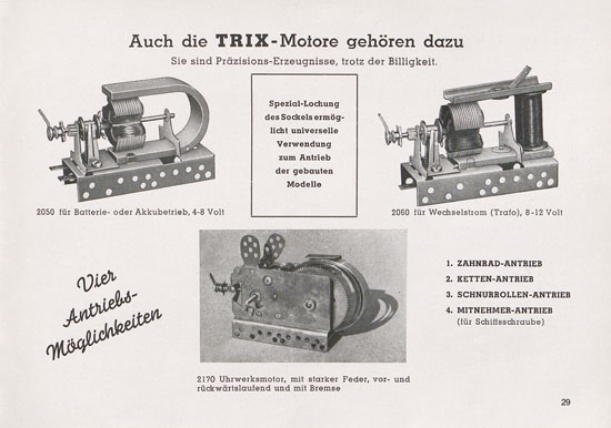 Trix Katalog 1950