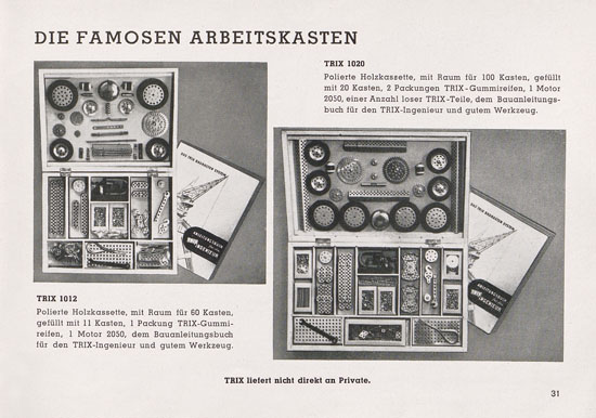 Trix Katalog 1950