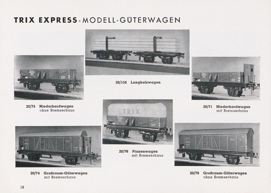 Trix Katalog 1952