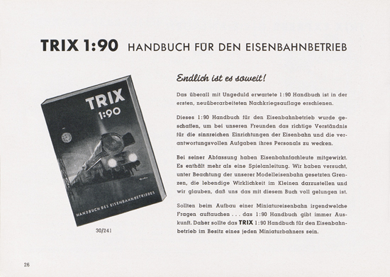 Trix Katalog 1952