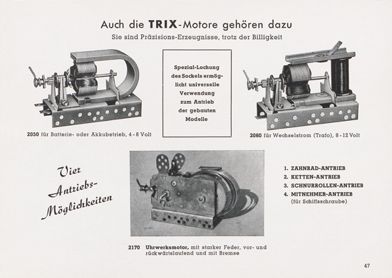 Trix Katalog 1952