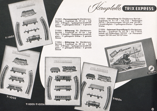 Trix-Express Katalog 1953