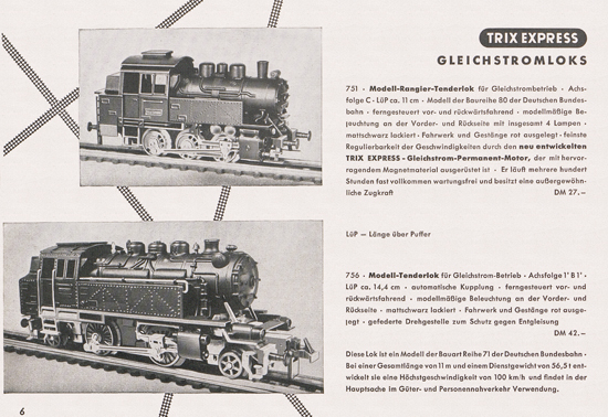 Trix-Express Katalog 1954