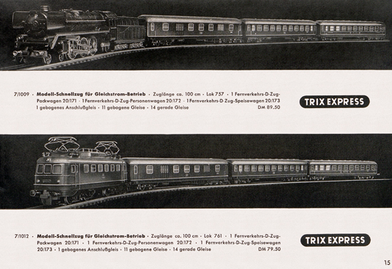 Trix-Express Katalog 1954