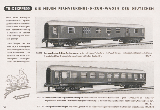 Trix-Express Katalog 1954