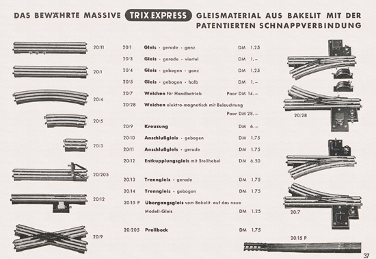 Trix-Express Katalog 1954