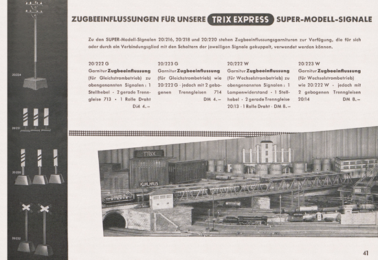 Trix-Express Katalog 1954