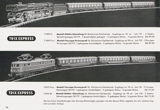 Trix-Express Katalog 1955