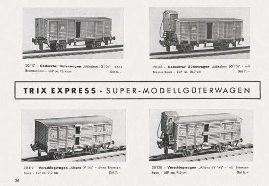 Trix-Express Katalog 1955