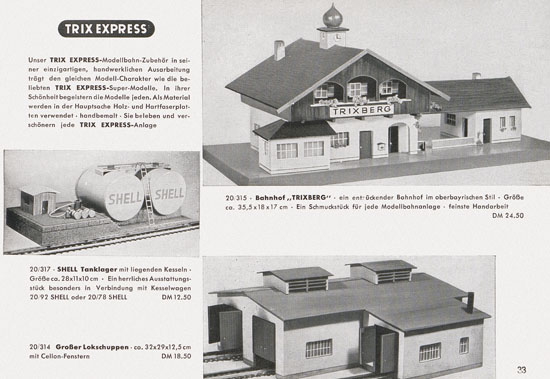 Trix-Express Katalog 1955