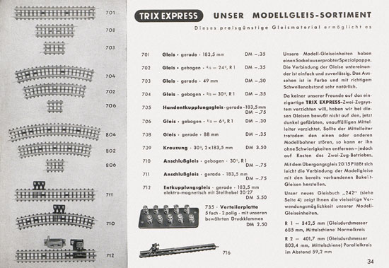 Trix-Express Katalog 1955