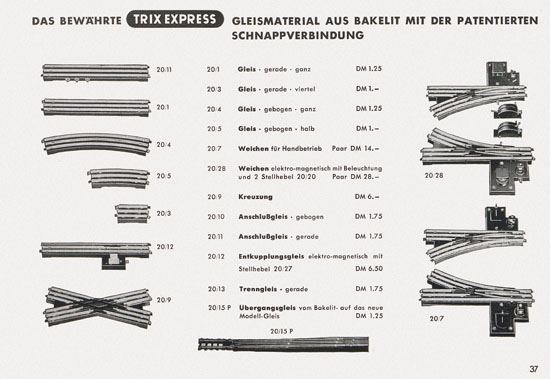 Trix-Express Katalog 1955