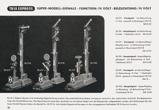 Trix-Express Katalog 1955