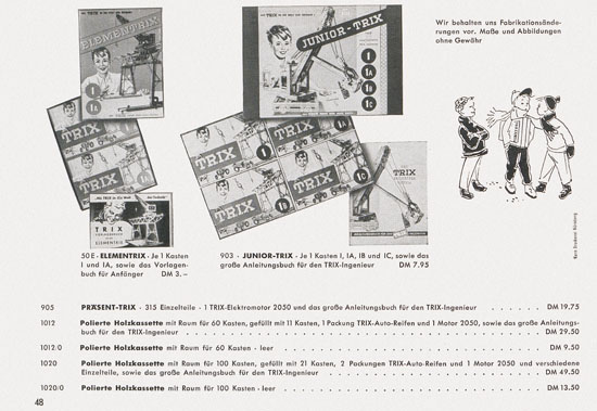 Trix-Express Katalog 1955