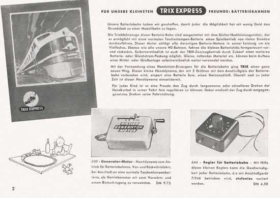 Trix-Express Katalog 1956