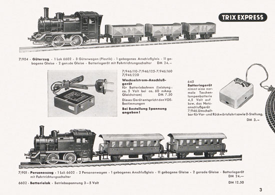 Trix-Express Katalog 1956