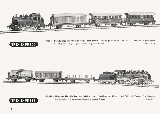 Trix-Express Katalog 1956