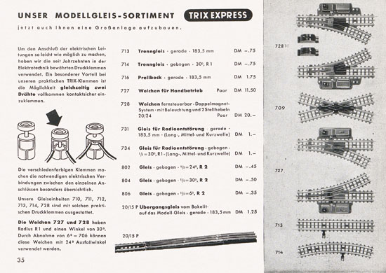 Trix-Express Katalog 1956