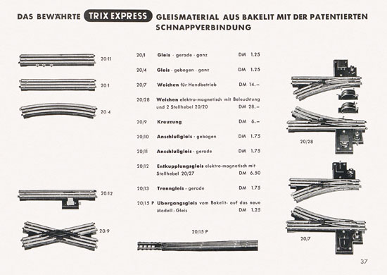 Trix-Express Katalog 1956