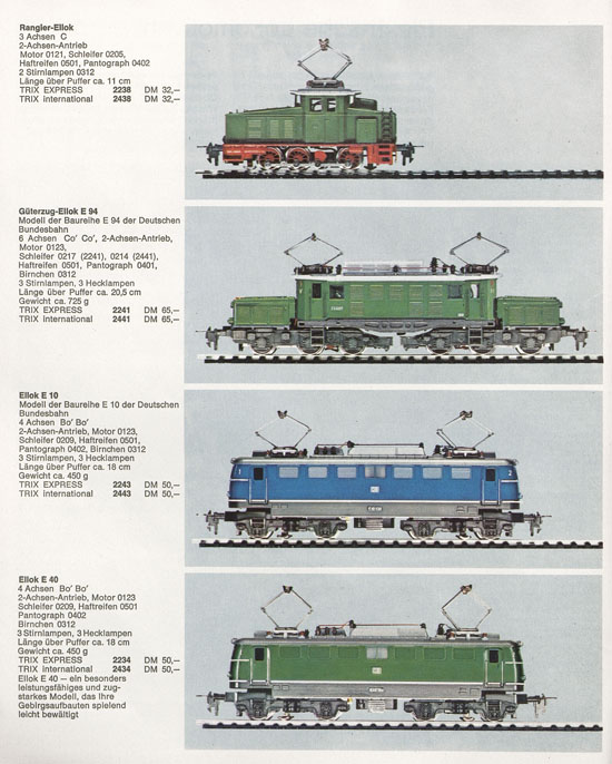 Trix Katalog 1966