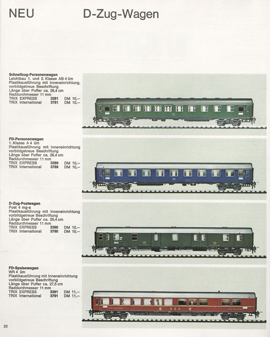 Trix Katalog 1966