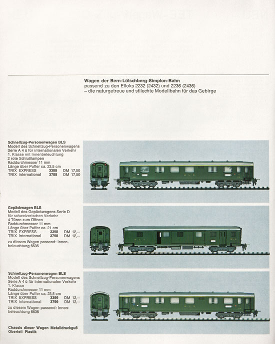 Trix Katalog 1966