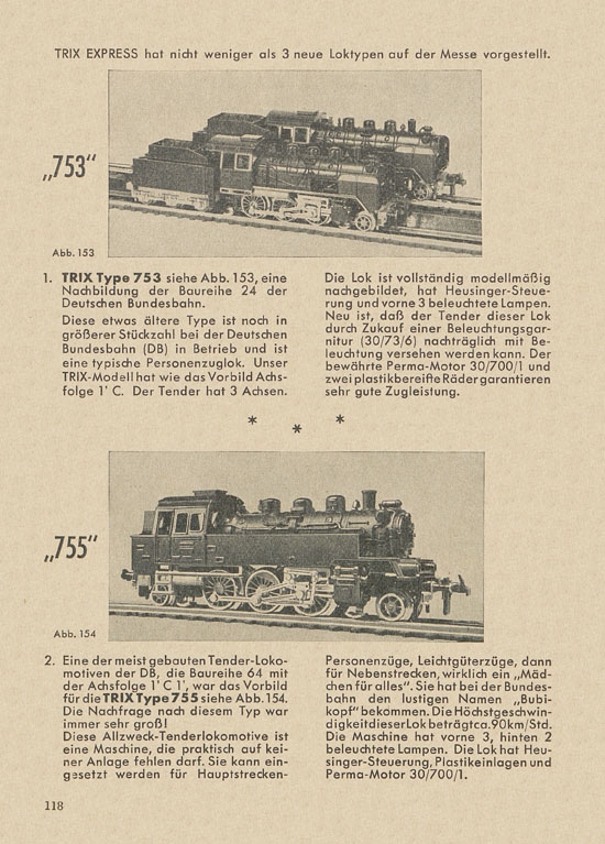 Trix Express Dienst 8 1956