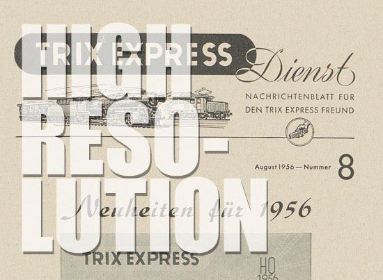 Trix Express Dienst 8 1956