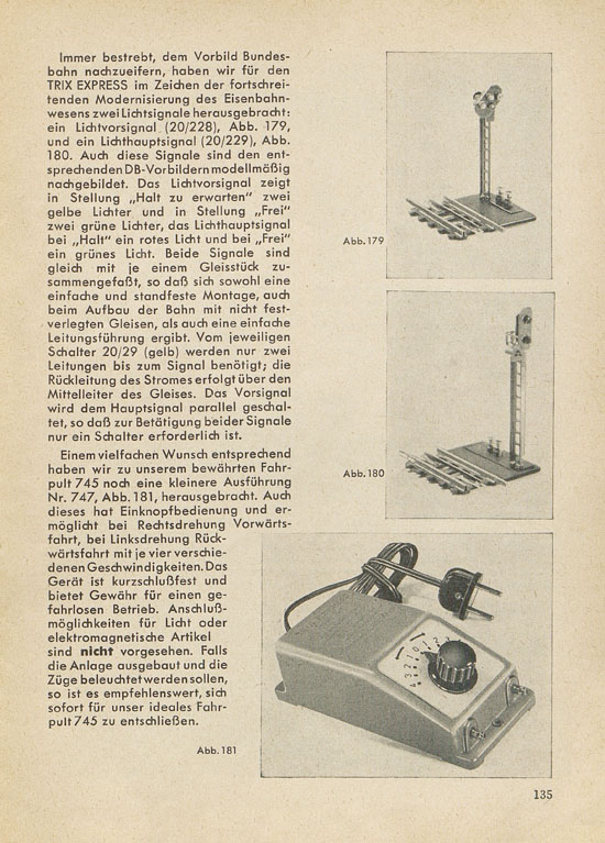 Trix Express Dienst 9 1957