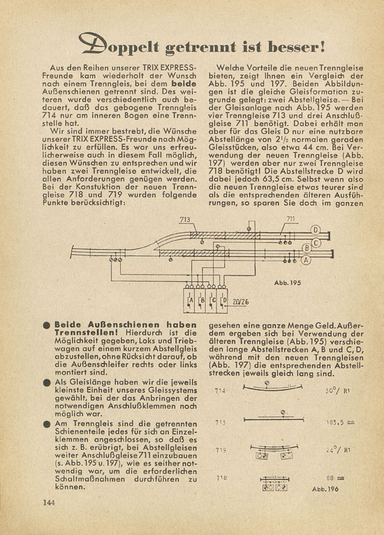 Trix Express Dienst 9 1957