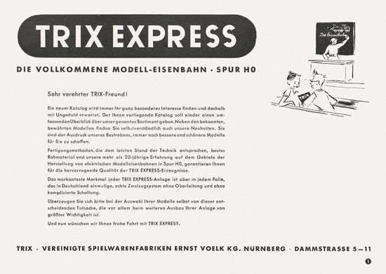 Trix Express Katalog 1957