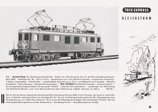 Trix Express Katalog 1957