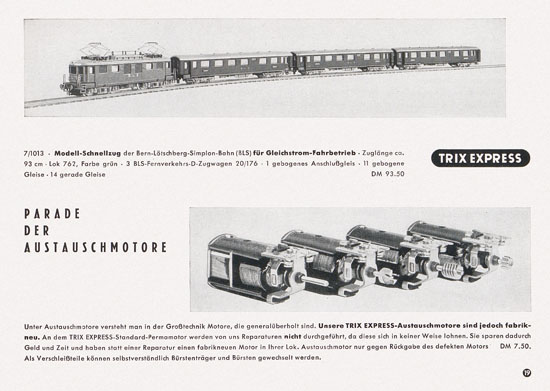 Trix Express Katalog 1957